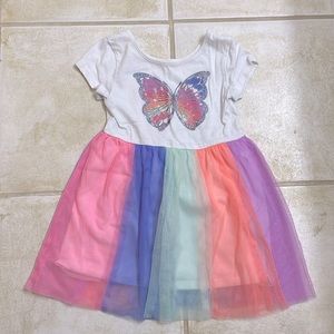Rainbow butterfly dress size 3T